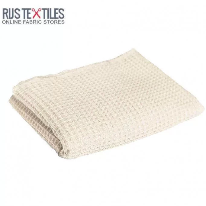 Tissu Piqué Gaufré naturel - (Tissu Piqué Gaufré)