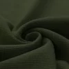 Tessuto Jersey Di Waffle Piqué Verde Militare