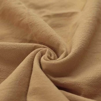 Tessuto Di Cotone Lavato Cammello Tessuto Di Cotone Lavato Cammello