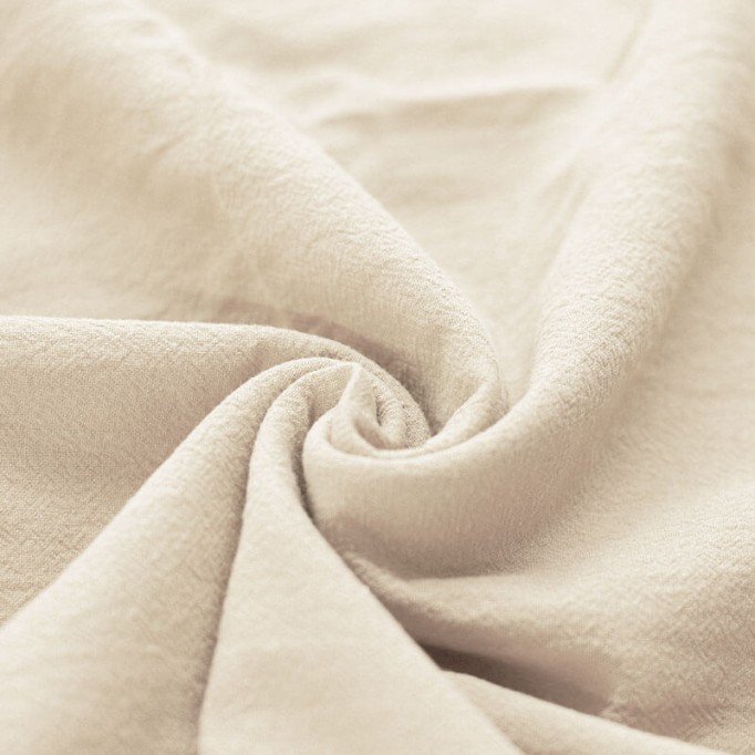 Tissu Coton Lavé Naturel - (Tissus Deco)