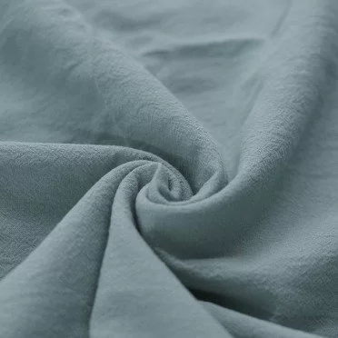 Tessuto Di Cotone Lavato Verde Antico - (Deco Tessuti)