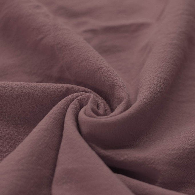 Gewassen Katoenen Stof Oud Mauve - (Decoratiestoffen)