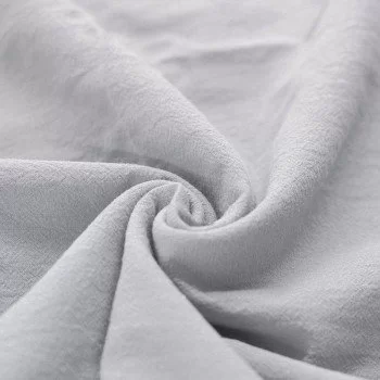 Tessuto Di Cotone Lavato Grigio Argento Tessuto Di Cotone Lavato Grigio Argento
