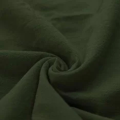 Gewassen Katoenen Stof Leger Groen 