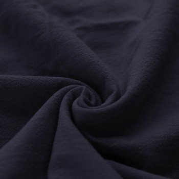 Washed Cotton Fabric Navy Washed Cotton Fabric Navy