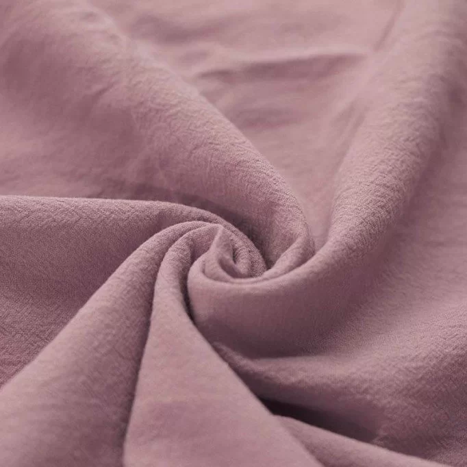 Gewassen Katoenen Stof Oud Roze - (Decoratiestoffen)