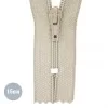 Fermeture Éclair Spirale Beige (572) 15CM Nylon Non Séparable