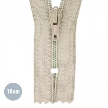 Spiral Lynlås YKK Beige (572) 18CM Nylon Ikke Delbar Spiral Lynlås YKK Beige (572) 18CM Nylon Ikke Delbar