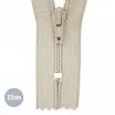 Cerniera Lampo Spirale YKK Beige (572) 22CM Nylon Non Separabile Cerniera Lampo YKK Beige 22CM Nylon - (Indivisibili Cerniera Lampo YKK In Plastica)