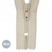 Spiral Lynlås YKK Beige (572) 50CM Nylon Lynlås YKK Beige 50CM Nylon - (Ikke Delbar YKK Lynlåse Kunststof)