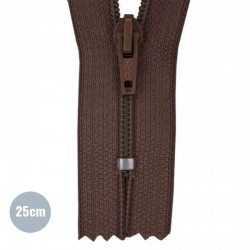 Coil Zipper YKK Brown (570) 25CM Nylon Not Divisible