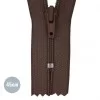 Japonrits YKK Bruin (570) 45CM Nylon Niet Deelbaar
