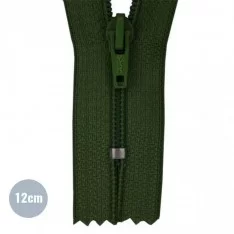Japonrits YKK Donker Groen (890) 12CM Nylon Niet Deelbaar