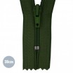 Coil Zipper YKK Dark Green (890) 30CM Nylon Not Divisible Zipper YKK Dark Green 30CM Nylon - (Not Divisible Nylon Zippers YKK)