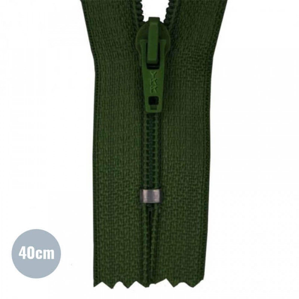 Spiral Lynlås YKK Mørkegrøn (890) 40CM Nylon Ikke Delbar Spiral Lynlås YKK Mørkegrøn (890) 40CM Nylon Ikke Delbar