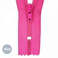 Coil Zipper YKK Fuchsia (516) 18CM Nylon Not Divisible