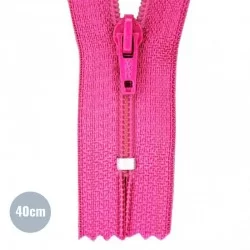 Japonrits YKK Fuchsia (516) 40CM Nylon Niet Deelbaar Japonrits YKK Fuchsia (516) 40CM Nylon Niet Deelbaar