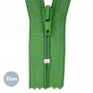 Zipper YKK Grass Green 25CM Nylon - (Not Divisible Nylon Zippers YKK)