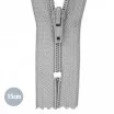 Fermetures Éclair Gris 15CM Nylon - (Non Séparable Fermetures Éclair Nyon YKK)