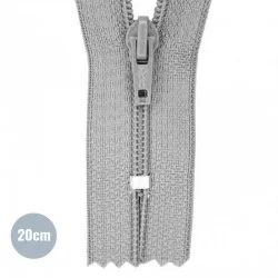 Cerniera Lampo Spirale YKK Grigio Chiaro (576) 20CM Nylon Non Separabile Cerniera Lampo Spirale YKK Grigio Chiaro (576) 20CM Nylon Non Separabile