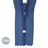 Fermeture Éclair Spirale Jeans Fonce (398) 12CM Nylon Non Séparable