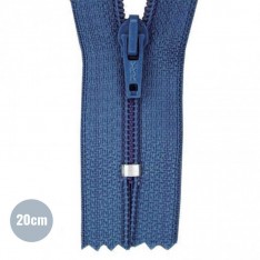 Coil Zipper YKK Dark Jeans (398) 20CM Nylon Not Divisible