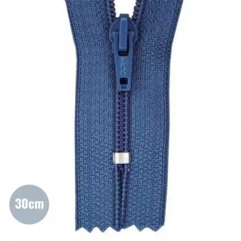 Spiral Lynlås YKK Mørk Jeans (398) 30CM Nylon Ikke Delbar Spiral Lynlås YKK Mørk Jeans (398) 30CM Nylon Ikke Delbar