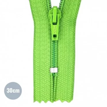 Reißverschlüsse Lime 30CM Nylon  - (Nicht Teilbar YKK Reissverschlüsse Nylon)