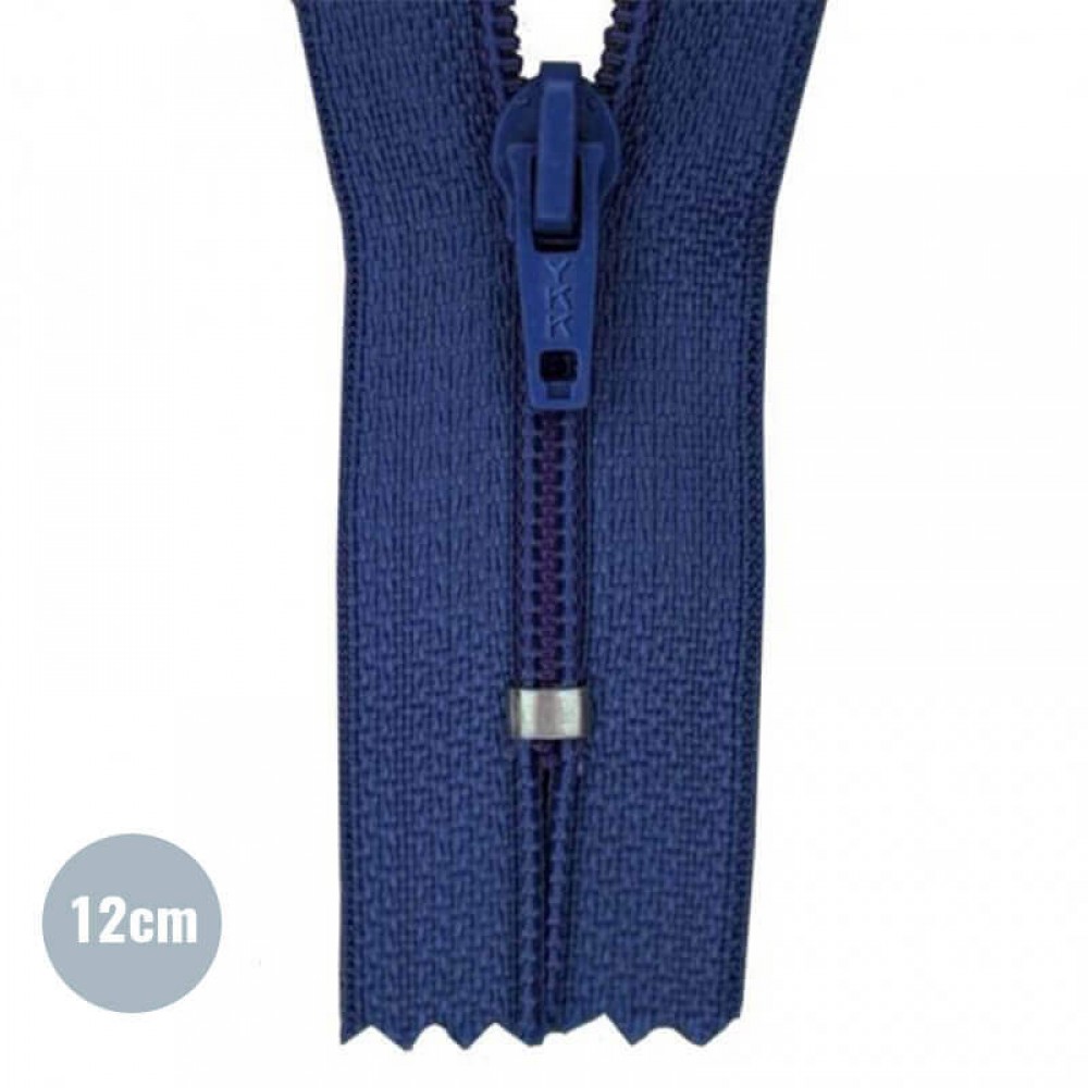 Spiral Lynlås YKK Navy (058) Blå 12CM Nylon Ikke Delbar