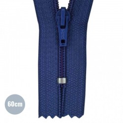 Coil Zipper YKK Navy (058) 60CM Nylon Not Divisible