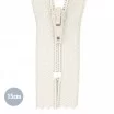 Spiral Lynlås YKK Råhvid (841) 15CM Nylon Ikke Delbar Spiral Lynlås YKK Råhvid 15CM Nylon - (Ikke Delbar YKK Lynlåse Kunststof)