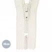 Coil Zipper YKK Ecru (841) 40CM Nylon Not Divisible Coil Zipper YKK Ecru 40CM Nylon - (Not Divisible Nylon Zippers YKK)