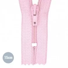 Japonrits YKK Roze (512) 15CM Nylon Niet Deelbaar
