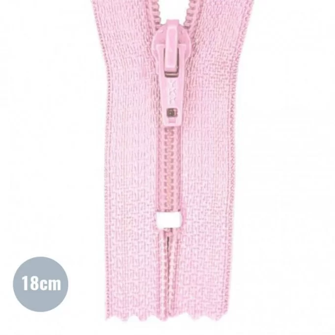 Zamki Błyskawiczne Spiralne YKK Różowy (512) 18CM Nierozdzielcze