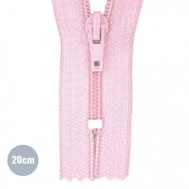 Rits YKK Roze 20CM Nylon - (Niet Deelbare Nylon Ritsen YKK)