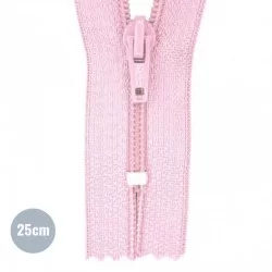 Coil Zipper YKK Pink (512) 25CM Nylon Not Divisible Coil Zipper YKK Pink (512) 25CM Nylon Not Divisible