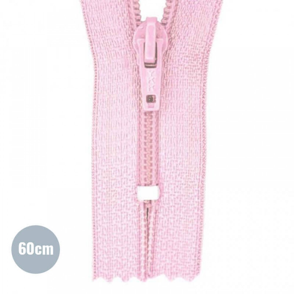 Zamki Błyskawiczne Spiralne YKK Różowy (512) 60CM Nierozdzielcze