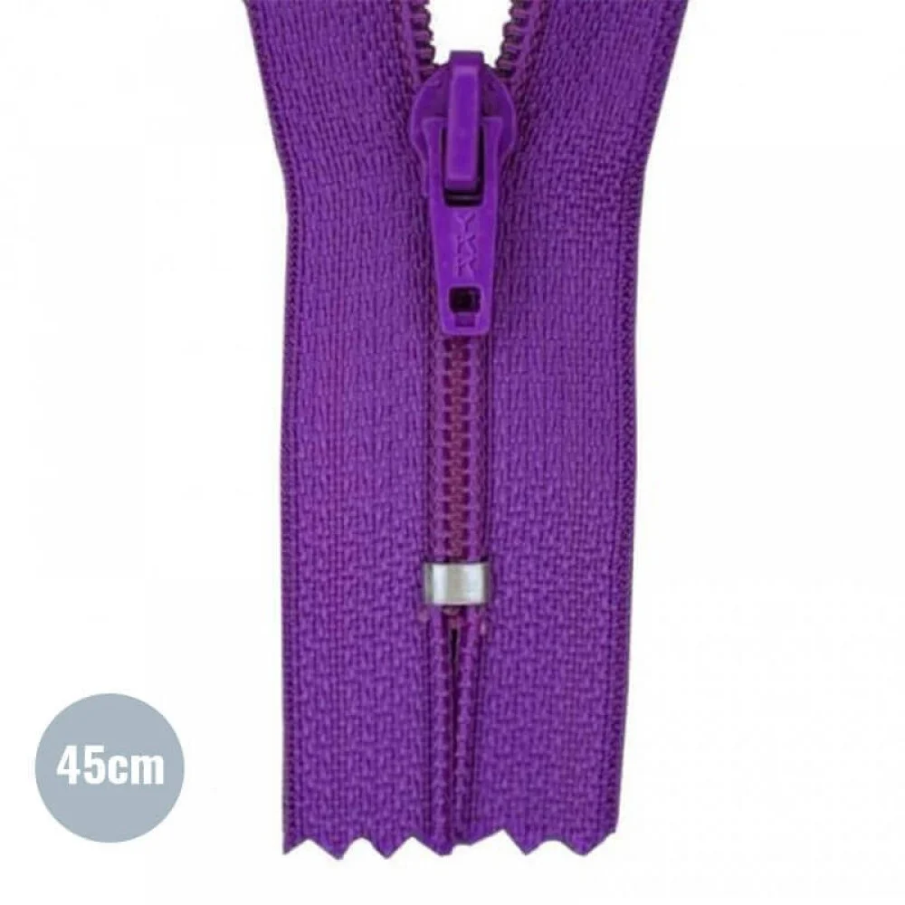 Coil Zipper YKK Purple (559) 45CM Nylon Not Divisible