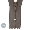 Coil Zipper YKK Taupe (034) 15CM Nylon Not Divisible