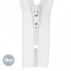 Cerniera Lampo YKK Bianco 50CM Nylon - (Indivisibili Cerniera Lampo YKK In Plastica)