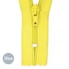 Fermeture Éclair Spirale Jaune (504) 25CM Nylon Non Séparable