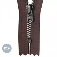 Metalen Rits YKK Niet Deelbaar  Bruin (570) 12CM
