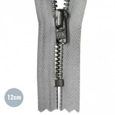 Metalen Rits YKK Niet Deelbaar Grijs (577) 12CM