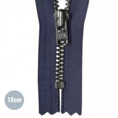 Metal Zipper YKK Not Divisible Navy (058) 18CM 