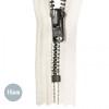 Cerniera Lampo Metallica YKK Non Divisibile Ecru (841) 15CM 
