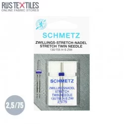 Schmetz Stretch Dobbeltnåle 2,5/75 (130/705 H-S ZWI) 