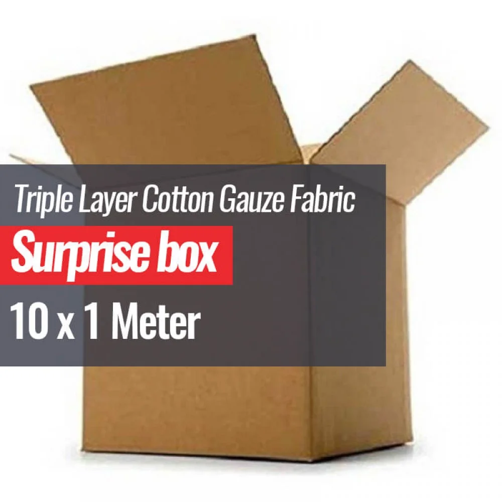 Triple Layer Hydrofiel Stof Surprise Box 10 x 1 Meter