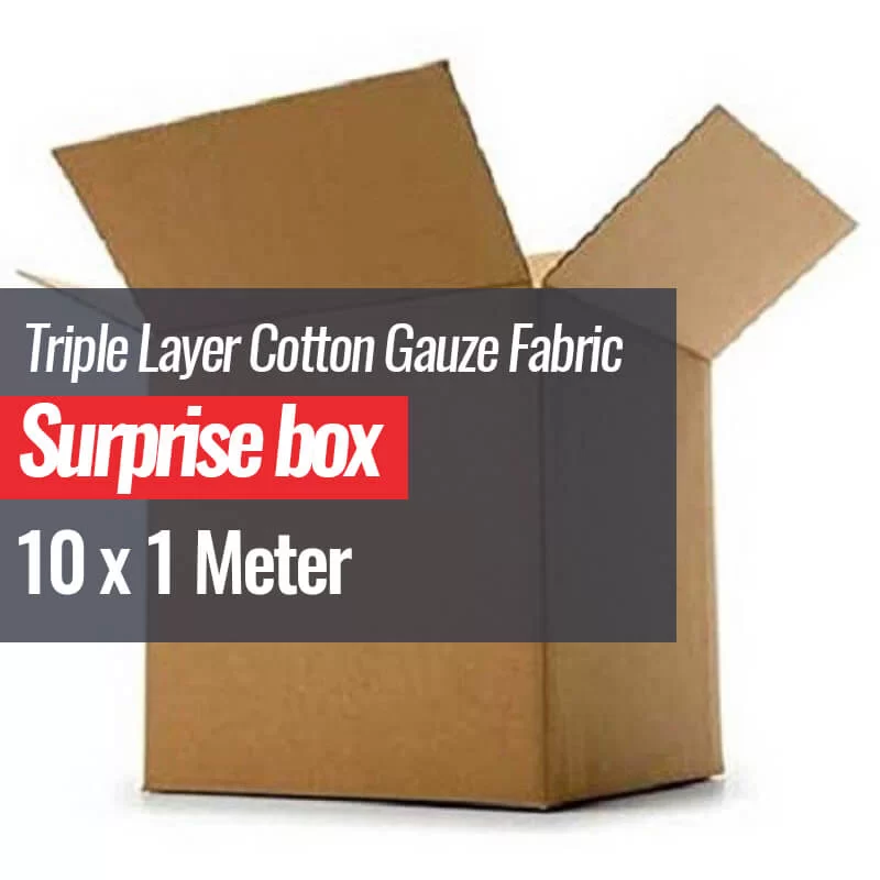 Triple Layer Hydrofiel Stof Surprise Box 10 x 1 Meter