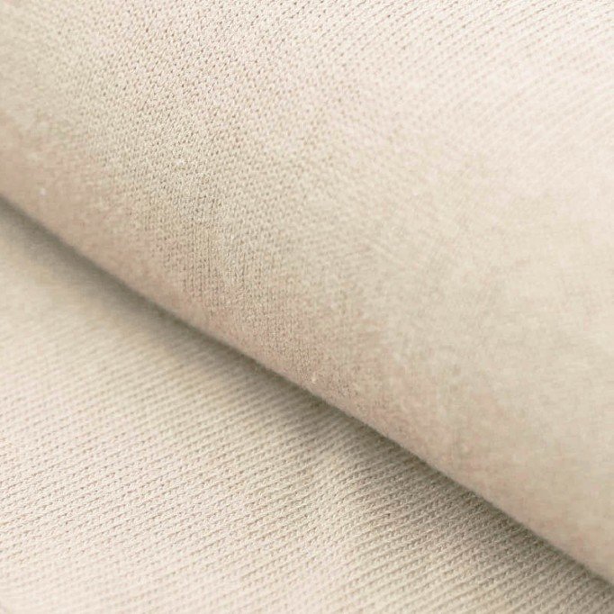 Baby Knit Stof Katoen Naturel - (Kinderstoffen)