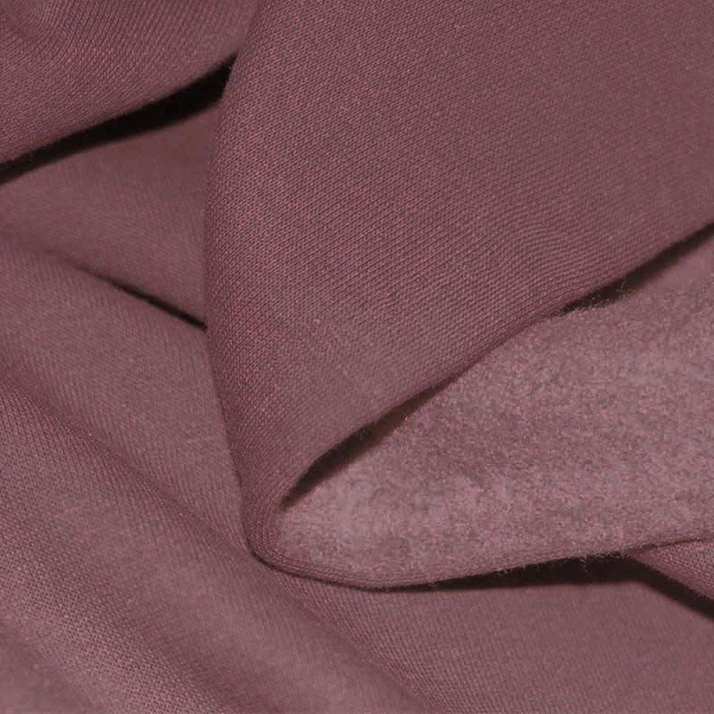 Tessuto Felpa Cotone Mauve Antico